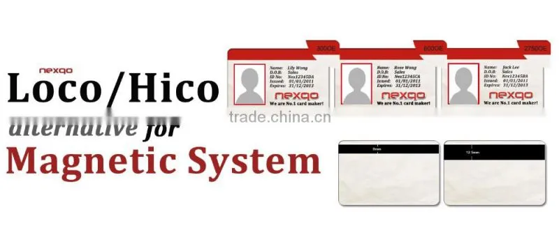 Programmable smart RFID full color printing plastic pvc name ID card