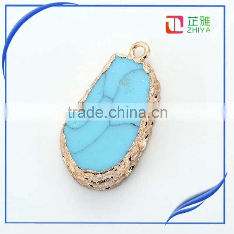 Sell Hot 2016 fashion lady crystal druzy pendant