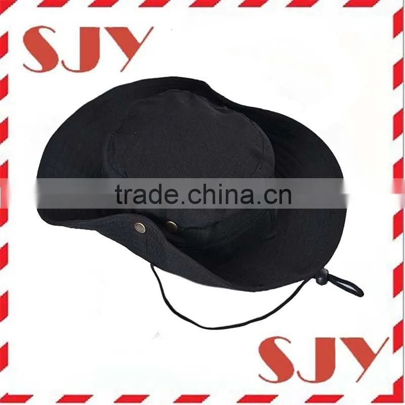 Wholesale funny kids plain bucket hats with string