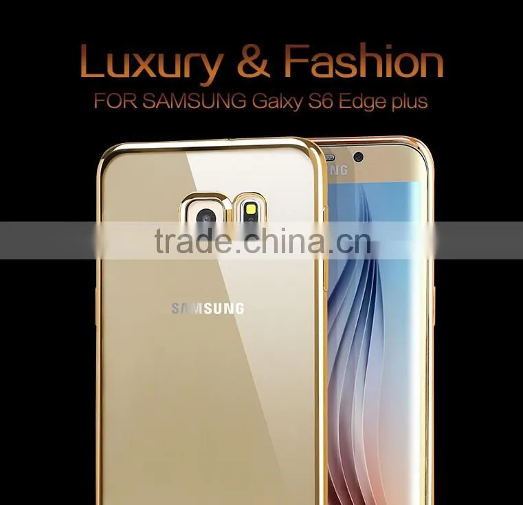 Free Samples Clear case cover for samsung galaxy s6 edge plus soft tpu case