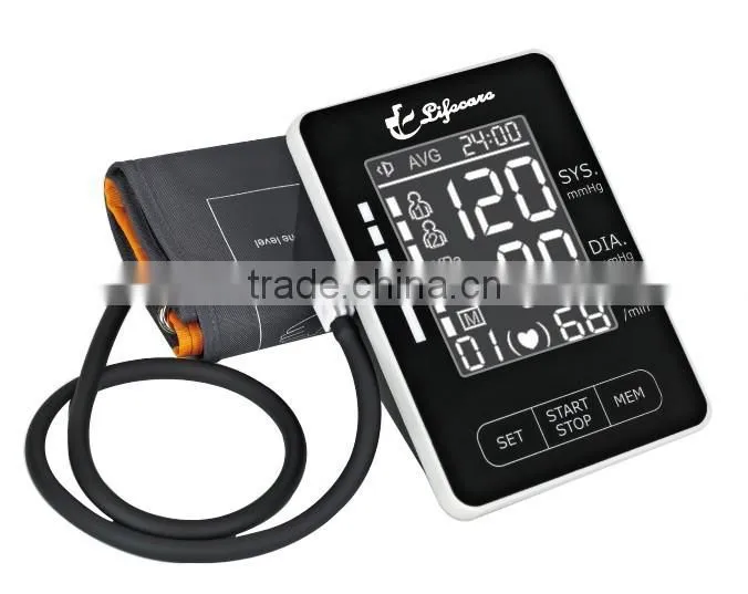 Portable Home Digital Arm Blood Pressure Monitor, Heart Beat Meter, with LCD Display and 4X30 memories ORA818