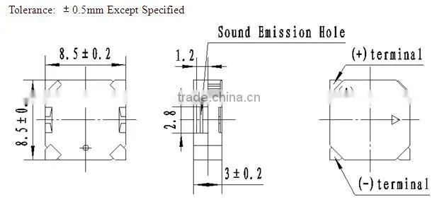 automatic production smd buzzer 8503