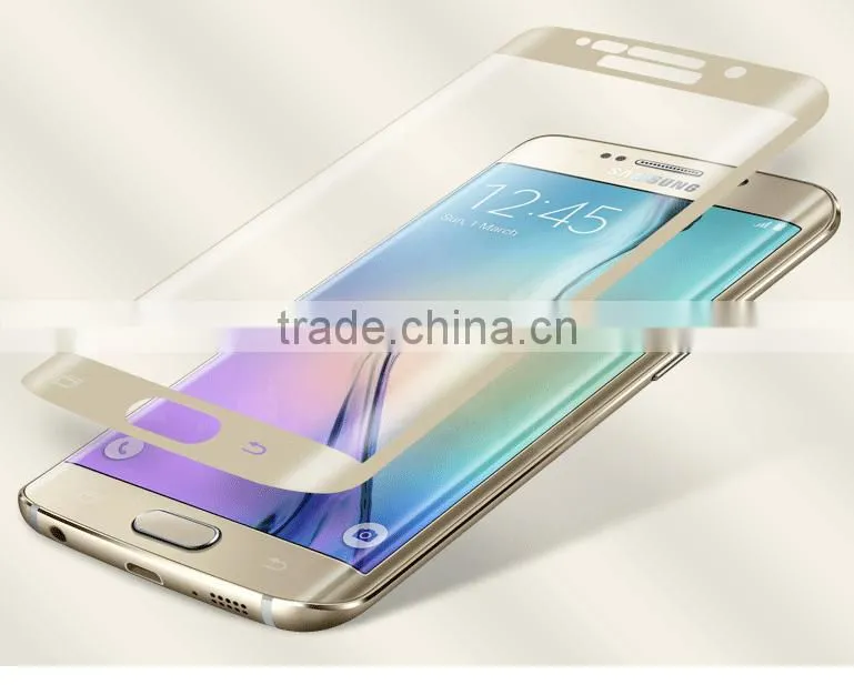 2016 New Arrival For Samsung Galaxy s7 edge 3D tempered glass screen protector , Full Cover 3D curved s7 edge tempered glass,