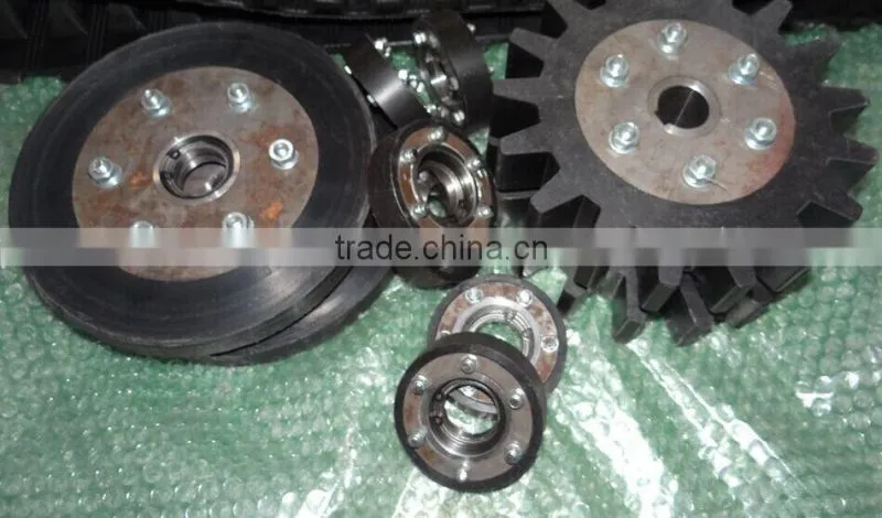 special axis wheel&sprocket to match rubber track