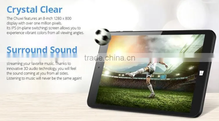8 inch Chuwi Vi8 Dual Boot Intel Z3735F Quad Core Tablet PC 2GB 32GB Win 8.1 & Android 4.4 OTG Bluetooth 4.0