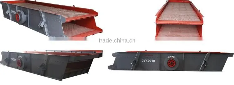 Long service life for vibrating screen at low maintenance