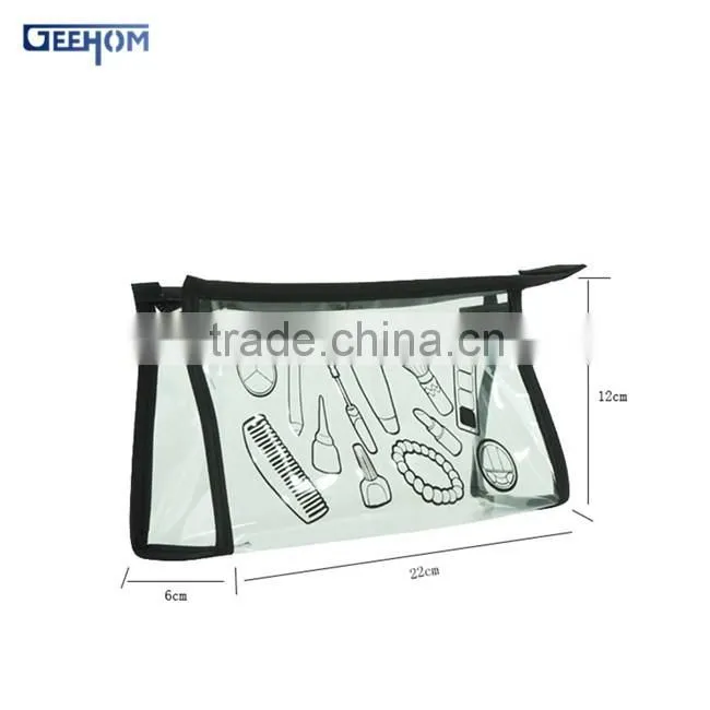 ladies cosmetic bag cheap pvc clutch bag