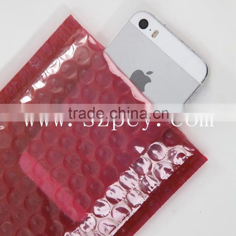 red buffer protection anti-static compound bubble bag