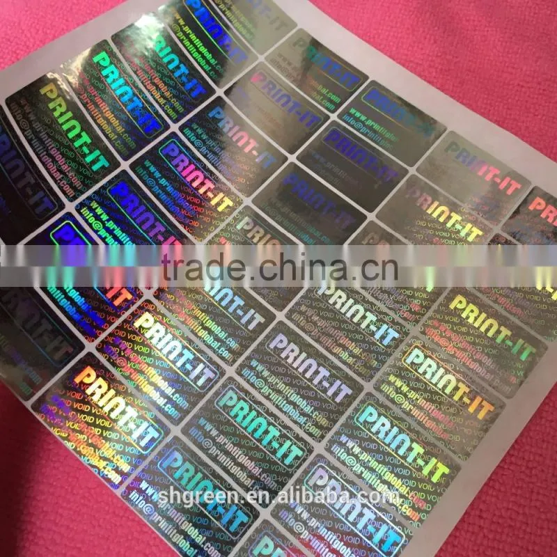 3D effect hologram sticker,security sticker for medicine bottle