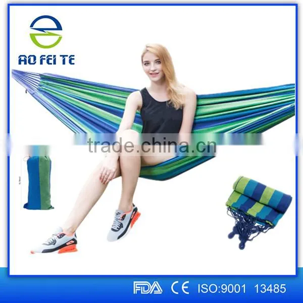 2016 Aofeite New design Outdoor Furniture General Use camping parachute single hammocks