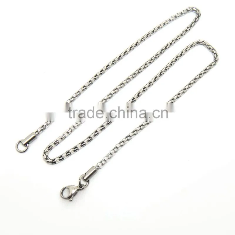 New Trendy Stainless Steel Mesh Chain Necklace for Men