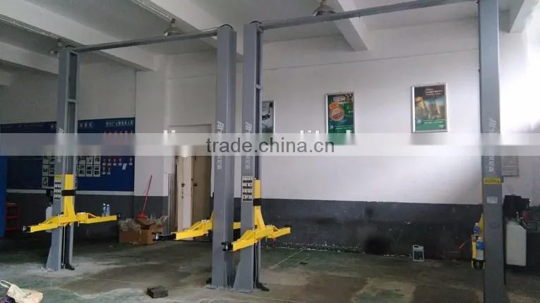 two post hydraulic cylinder frame car lift , clear floor car lift,3500kg