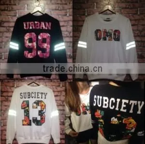 Customized design fashionable colorful outdoor streets Reflective T-shirt 100%cotton Eco-friendly Unisex Wholesale