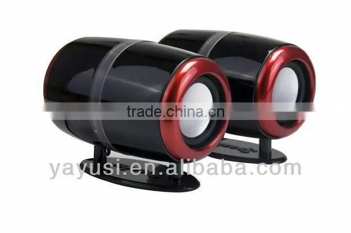 Unique cylinder body mobile speaker for computer