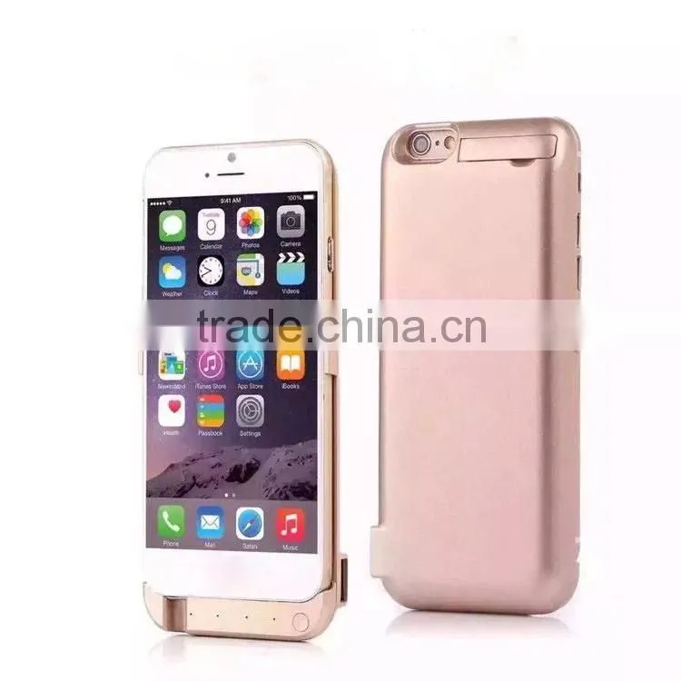 2016 hot selling battery charger for phone case, battery charger case for iphone 6, battery case for iphone