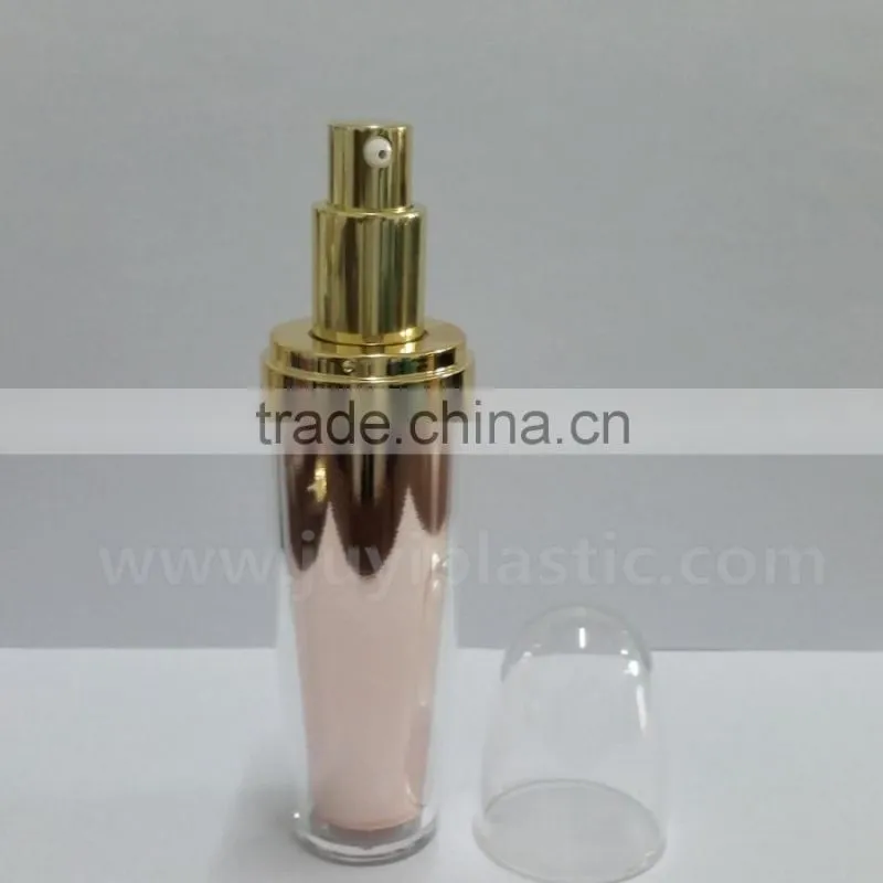Blue Acrylic Sphere Cosmetic Plastic Bottle,Empty Cosmetic Bottle