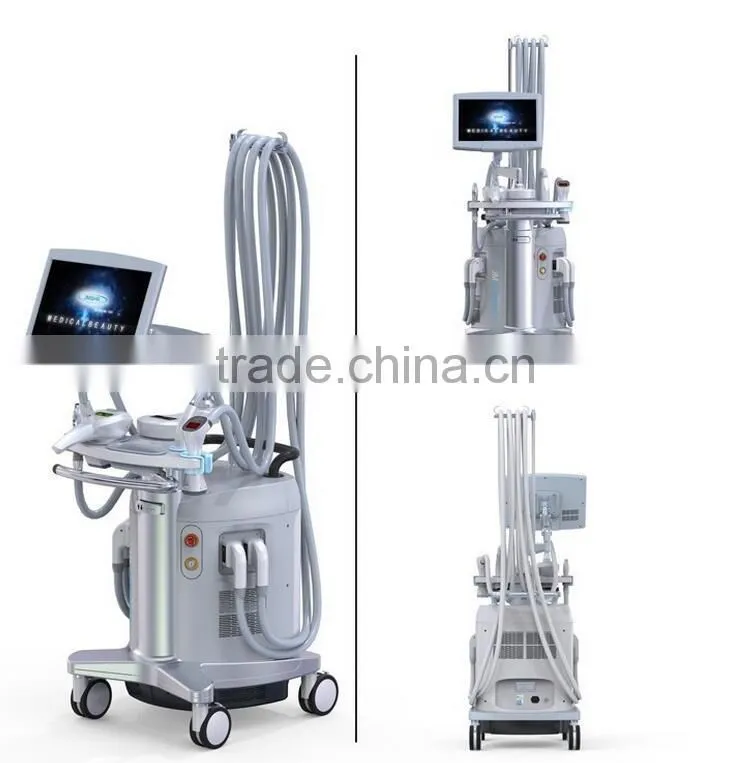 Ultrasonic Cavitation+Vacuum Liposuction+Laser+Bipolar RF+Roller Massage Best Slimming Beauty Equipment Cavitation RF Machine