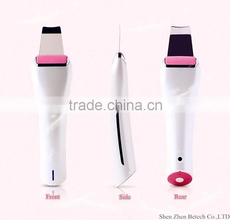 High frequency galvanic photon ultrasonic skin scrubber ion facial massage