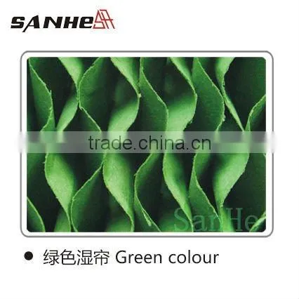 Greenhouse evaporative cooling pad