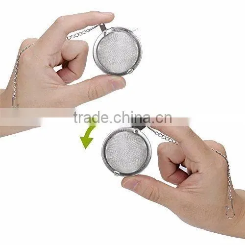 Eco-friendly food grade stainless steel tea infuser ball