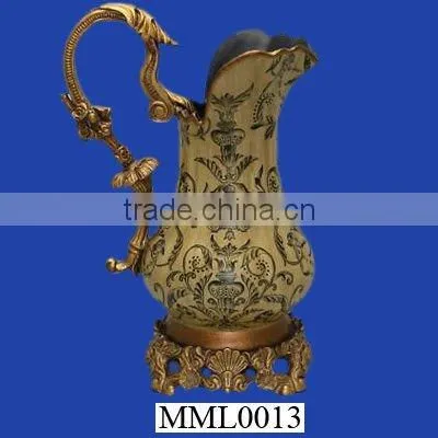 Egyptian Resin Small Vase Pharaoh Design