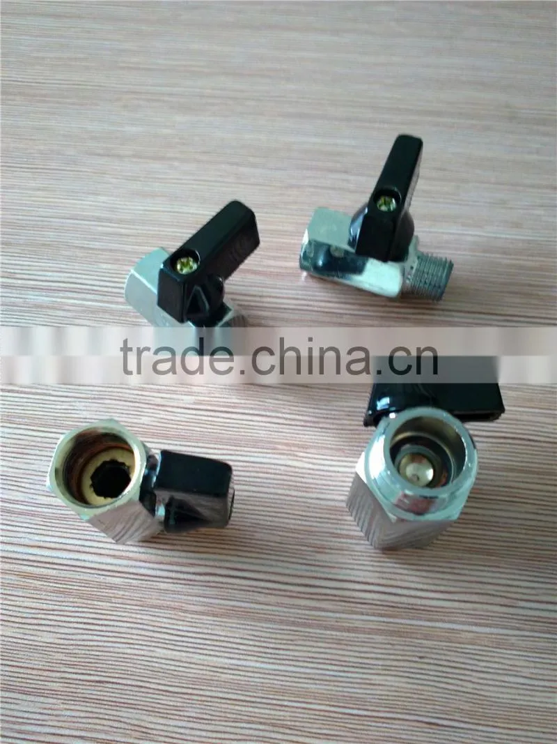 chrome plated brass small ball valve , good sealing valves , made in china's zhejiang province