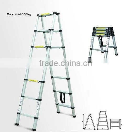 2012 hot sale aluminum telescopic ladder