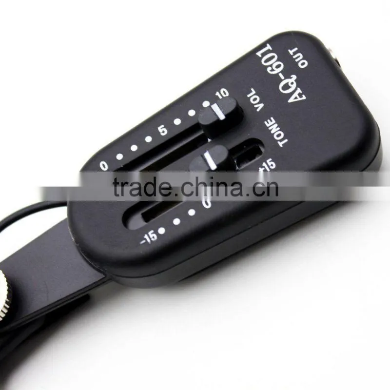 AQ-601 Acoustic Guitar Pick up Wire Amplifier Speaker + Volume/Tone Control Box