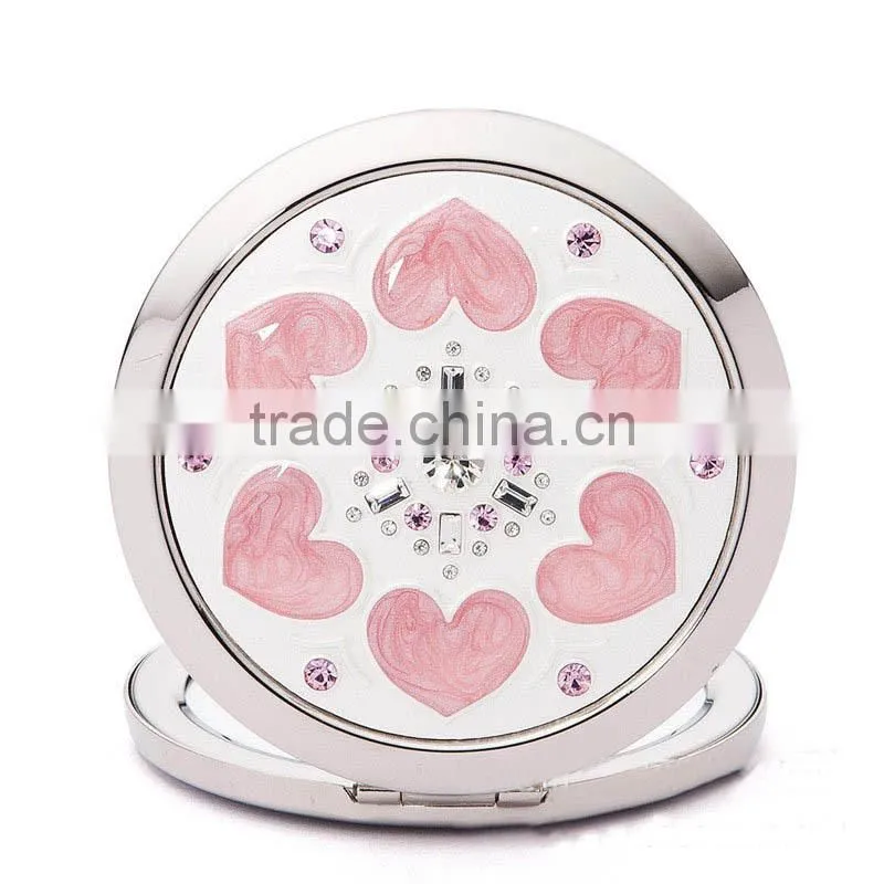 Fashion folding Makeup portable Valentines Gift Mirror