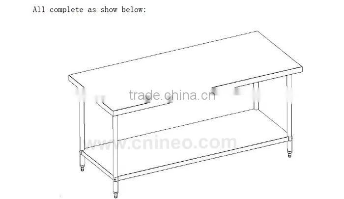 height adjustable working table/gardening work table/laboratory stainless steel working table