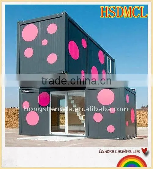 Steel stucture prefabricated container house for sale