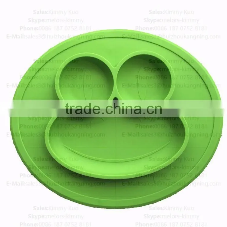 Wholesale Custom Non-Stick silicone plate for kids tableware Silicone kid placemat