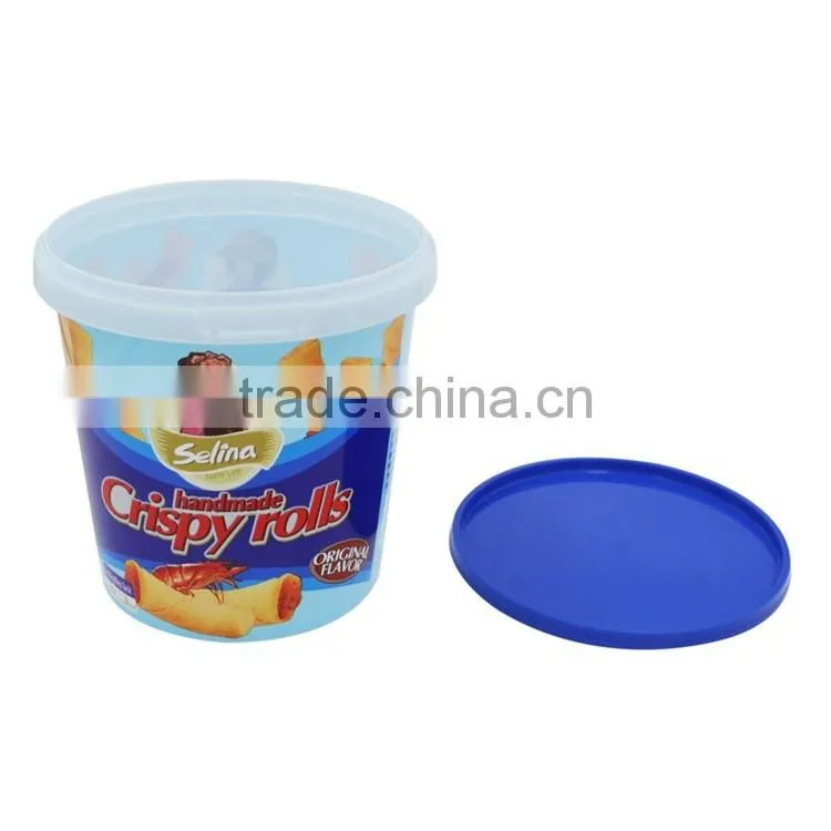 730ml IML food grade plastic bucket