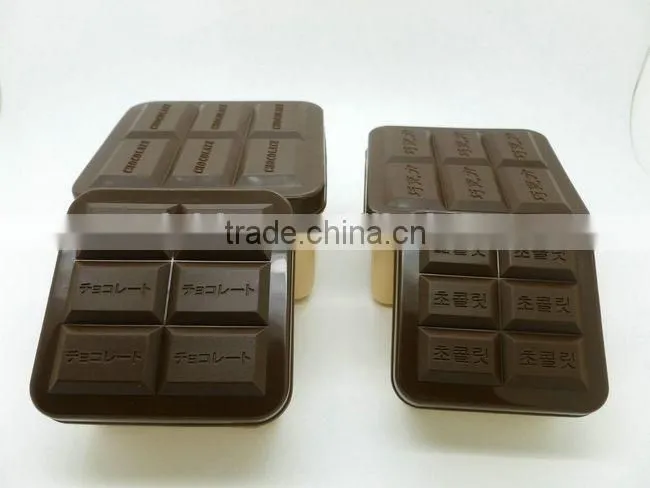 chocolate style plastic fresh keeping box 4pcs set
