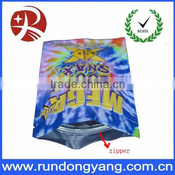 zipper foil lined bag with nuts packing