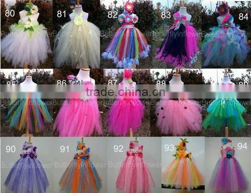 Handmade flower girl dresses party dresses