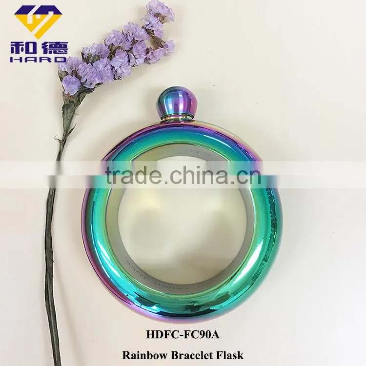 Stainless Steel rainbow bracelet flask