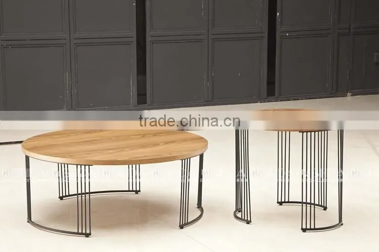 Simple Design Mdf Round Center Table Furniture TA119L,TA119S