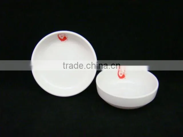 round melamine sauce dish