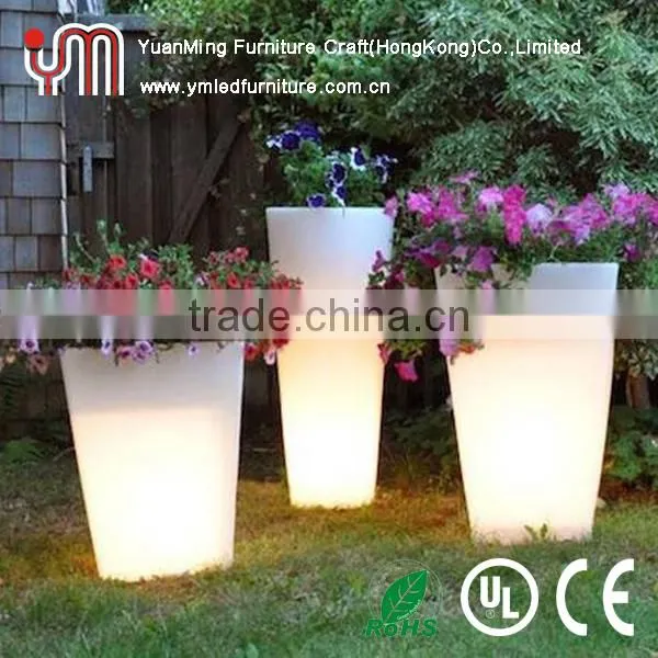 Modern Square Led Planter Pots,Led Planter,Outdoor Led Planter
