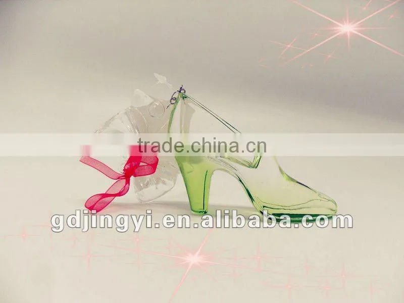 acrylic crystal craft Wedding heel shoe best gift for women
