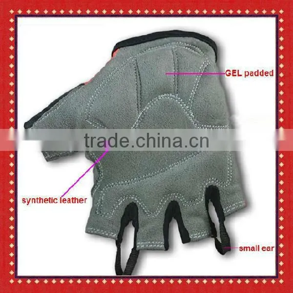 Gel Fingerless shock proof gym gloves