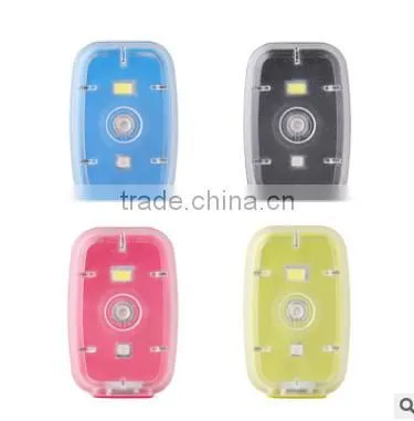 colorful usb rechargeable bicycle light led bike light bag light