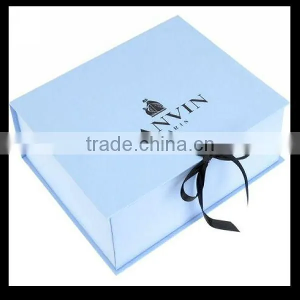 Folding Wine Box Black PU Leather Magnet Closure Manfacturer