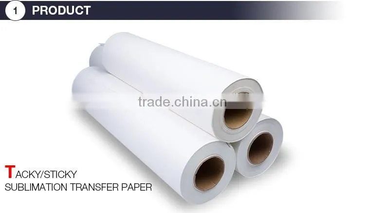 Wholesale price A3 A4 tacky sublimation paper roll for cotton