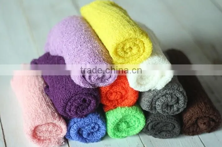 Multiple Color and Size Newborn Rayon Wrap Baby Stretch Knit Wrap Photo Props Newborn Photography
