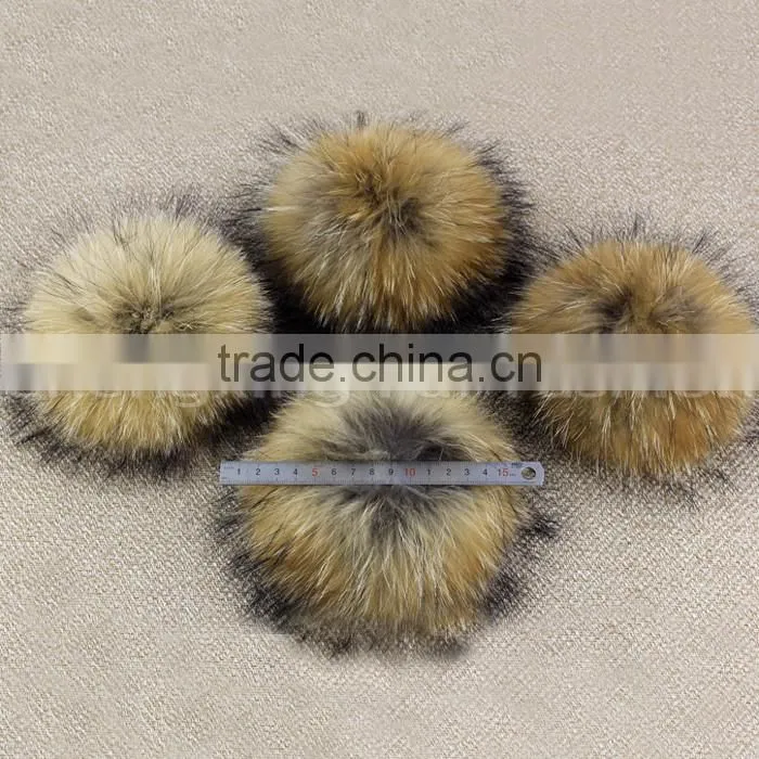 CX-A-65 Nice Handmade Fashionable Raccoon Fur Ball Fur Keyring