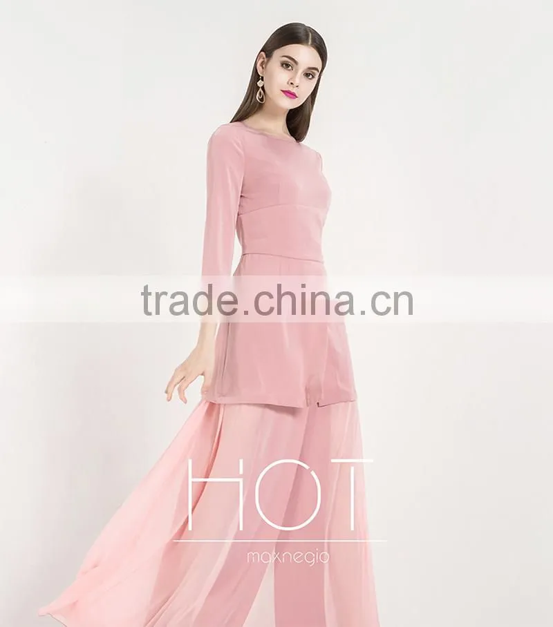 Guangzhou Wholesale Fashion Elegant Pink Sweetheart Evening Dress for Lady