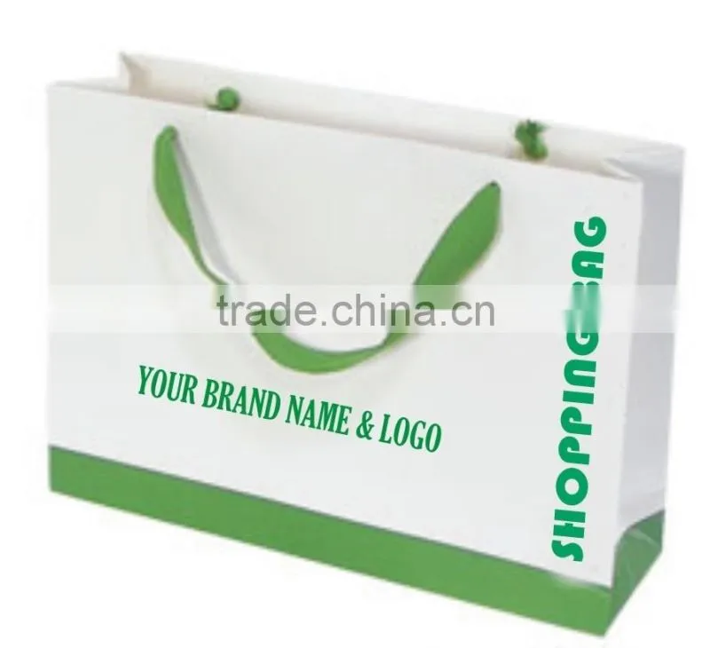 Paper Bags with logo printed glossy finish