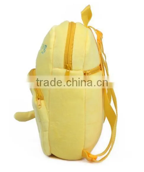 Fashion! Yellow cartoon school bag cheap backpacks with wheels backpack child